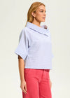 Pop over top blue stripe