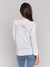 3/4 Dolman Sleeve V-Neck Sweater