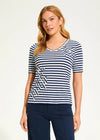 Stripe applique Top