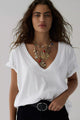 Free People Nina V neck Tee