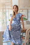 Clara Dress Indigo Blossom