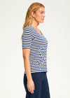 Stripe applique Top