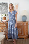 Clara Dress Indigo Blossom