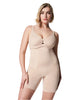 OnCore High-Waisted Mid-Thigh Short - Soft Nude Front - Ella Where She Shops