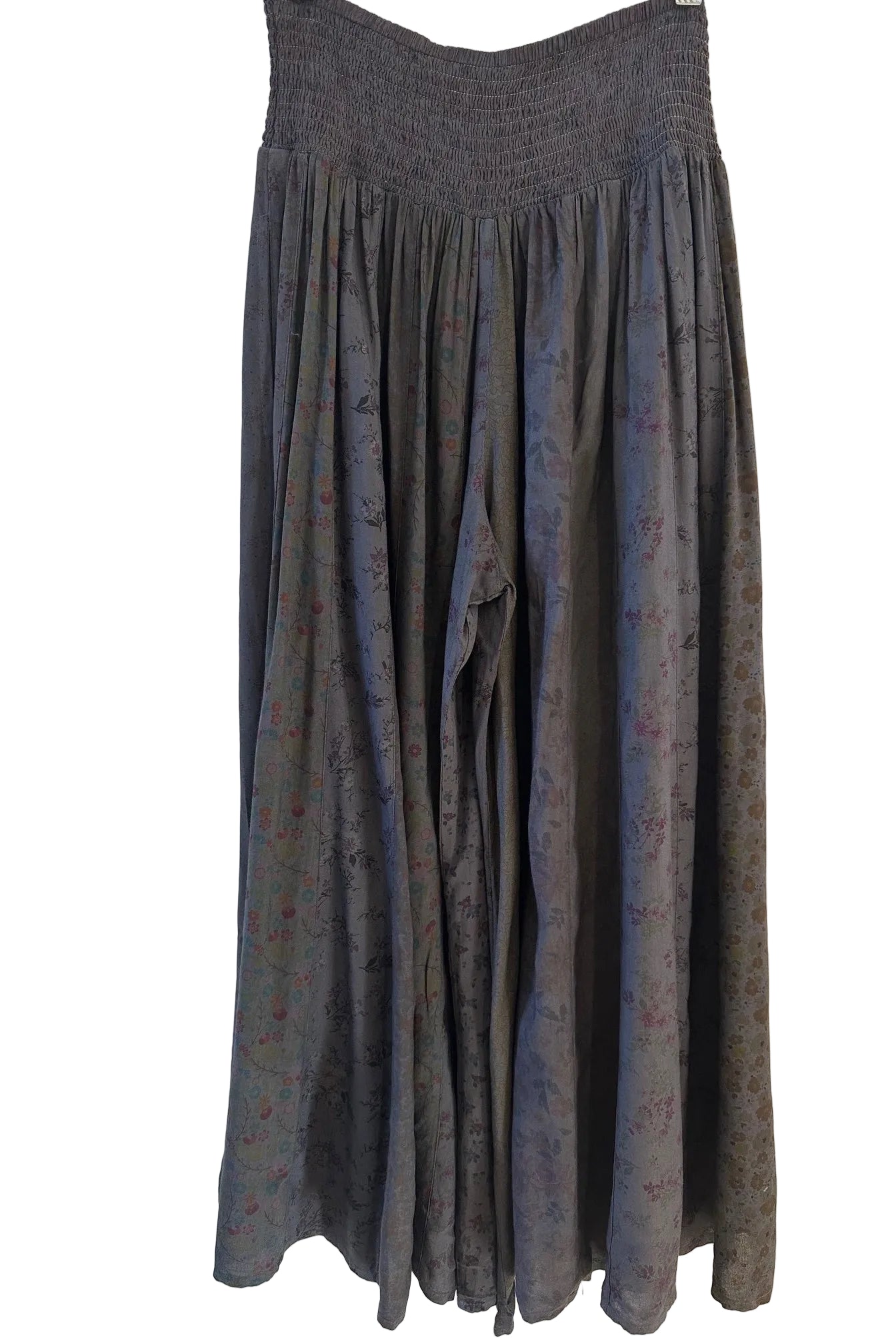 Patchwork Palazzo Pants charcoal ella where she shops