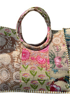 Patchwork Quilted Market Bag Floral – Front – Ella Where She Shops