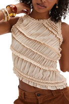 Pink Sands Smocked Top ella where she shops