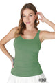 Plain Jersey Tank Top – Hedge Green – Ella Where She Shops