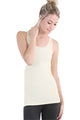 Plain Jersey Tank Top – Ivory – Ella Where She Shops