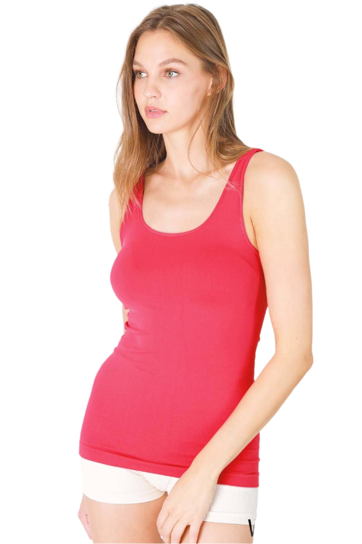 Plain Jersey Tank Top – Magenta – Ella Where She Shops