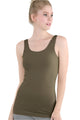 Plain Jersey Tank Top – Oak Moss – Ella Where She Shops