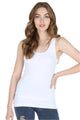 Plain Jersey Tank Top – White – Ella Where She Shops