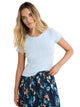 Pointelle Rib Georgia Tee crystal ella where she shops