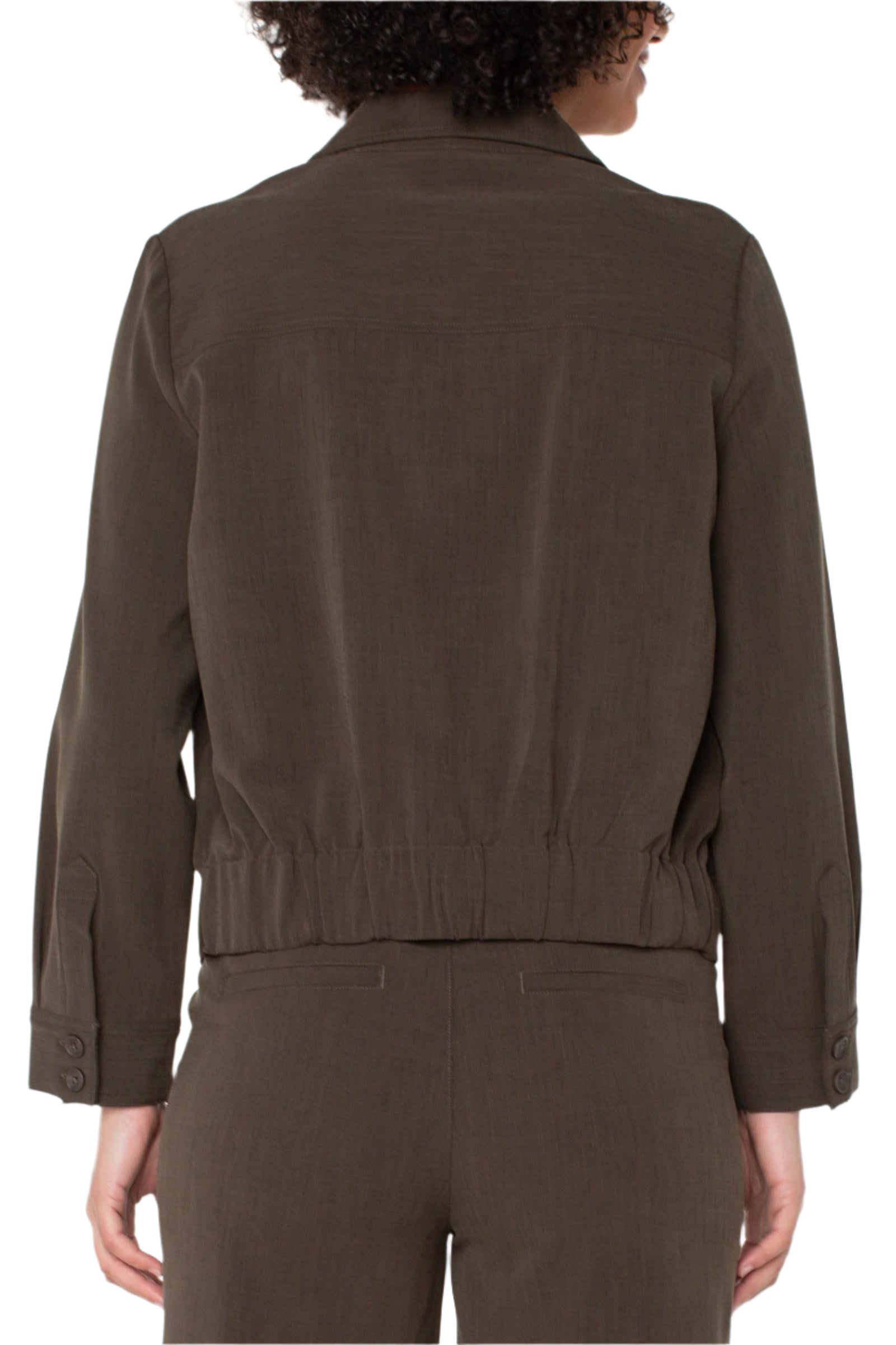 Popover Shirt W/ Elastic Waist – Back – Ella Where She Shops