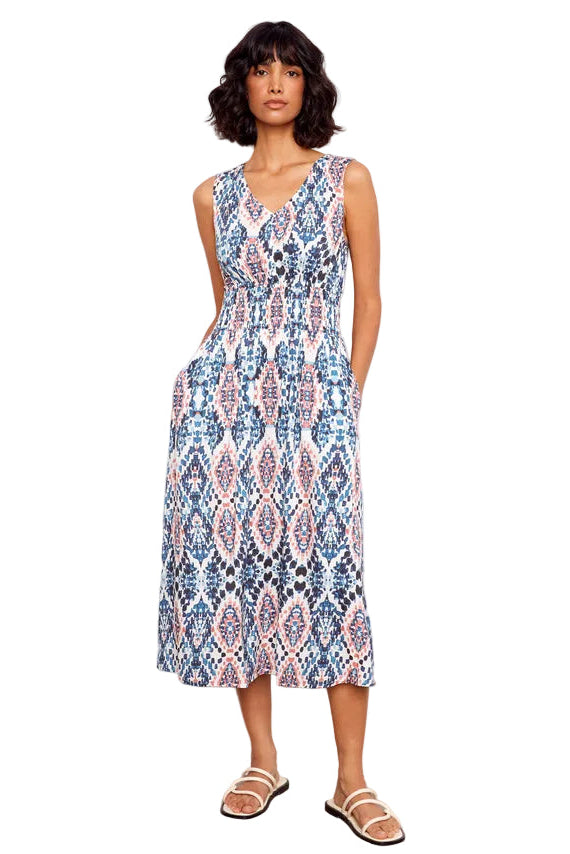 Printed Viscose Dress nomad ella where she shops