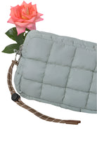 Quilted Puffer Clutch/Pouch – Sage – Ella Where She Shops