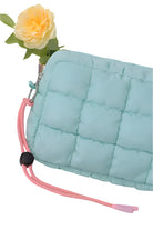Quilted Puffer Clutch/Pouch – Seafoam – Ella Where She Shops