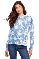 Reverse Print Long Sleeve Hoodie Sweater ella where she shops
