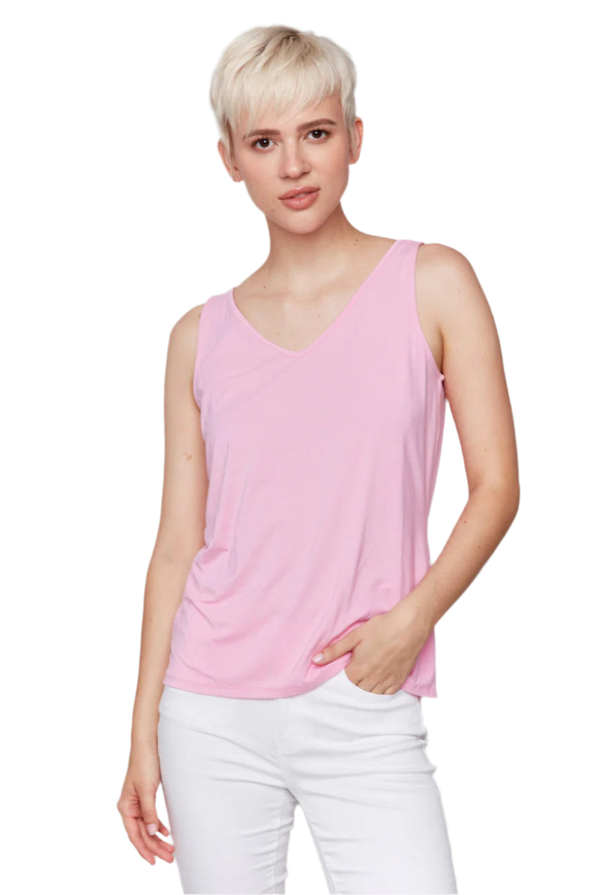 Reversible Bamboo Cami - Begonia Front - Ella Where She Shops