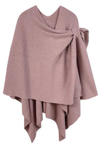 Ruana With Shoulder Strap Dark Pink ella where she shops