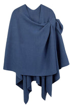 Ruana With Shoulder Strap blue ella where she shops