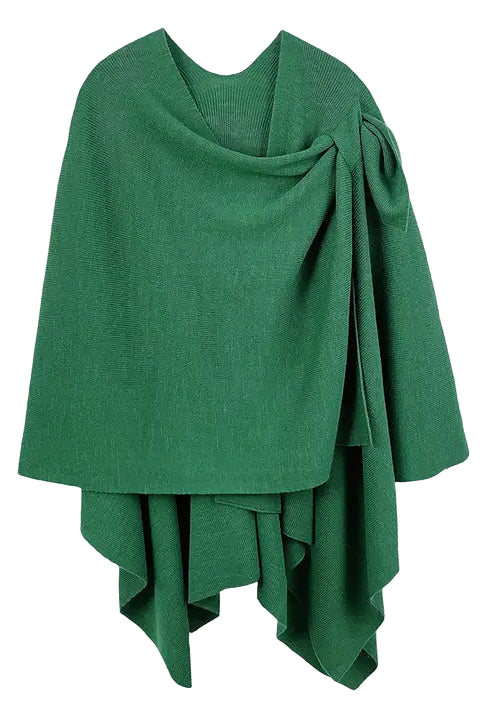 Ruana With Shoulder Strap green ella where she shops