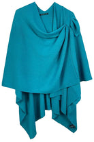 Ruana With Shoulder Strap teal ella where she shops