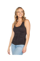 Ruched Seamless 3 Panel Top - Chocolate - Ella Where She Shops