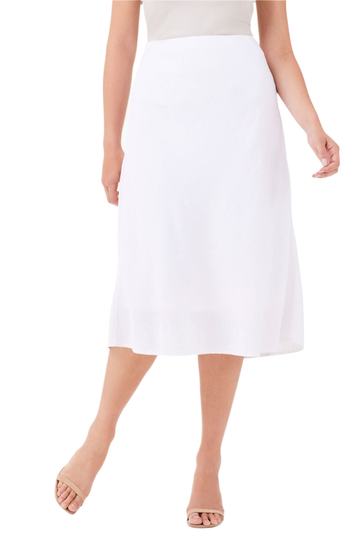 Rumba Linen Slip Skirt - On Model - Ella Where She Shops