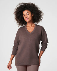 AirEssentials Brushed V-Neck Tunic