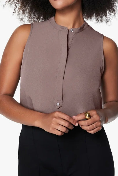 Crepe Popover Blouse