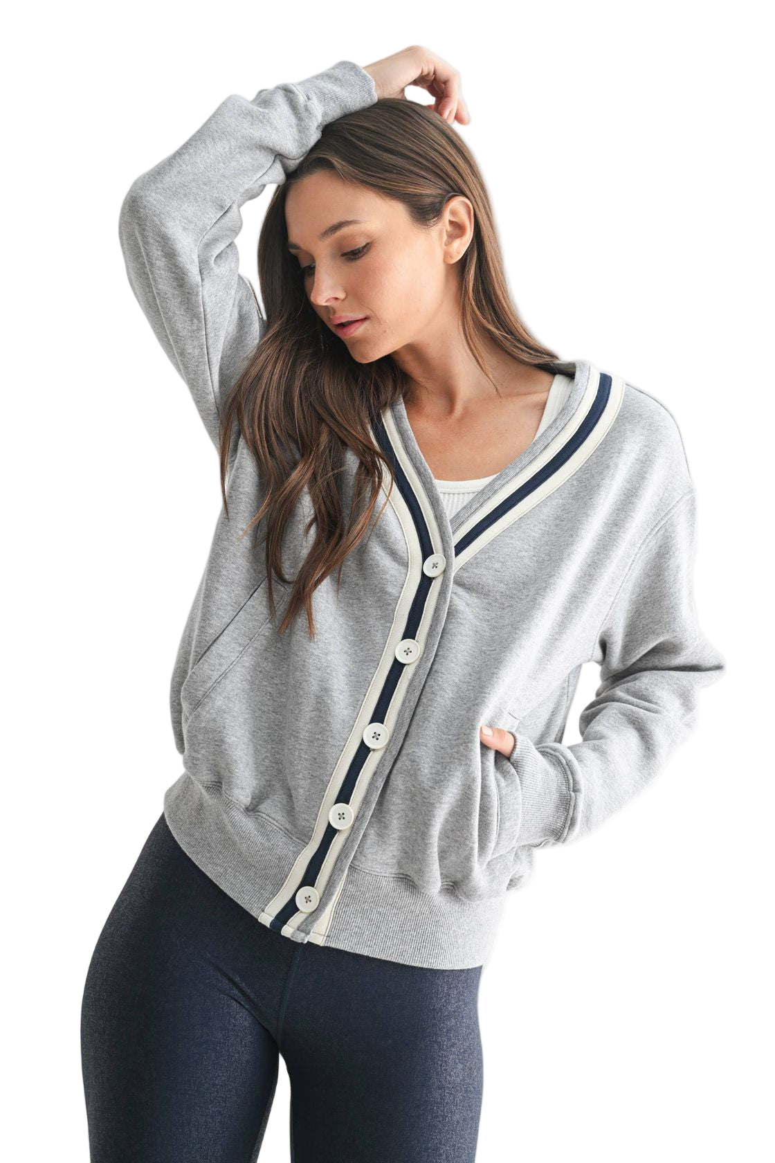 Shadowline Cardigan – Front – Ella Where She Shops