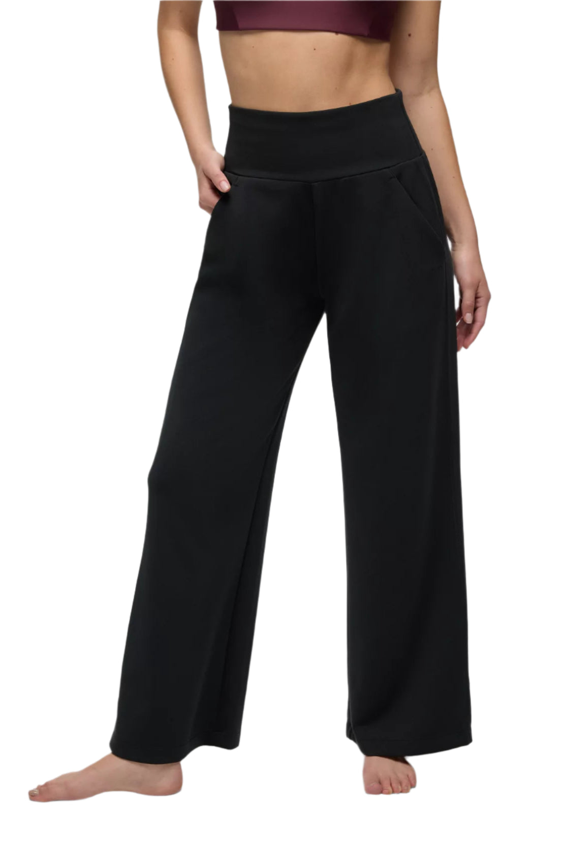 Shea Soft Wide Leg Pant – Black Front – Ella Where She Shops