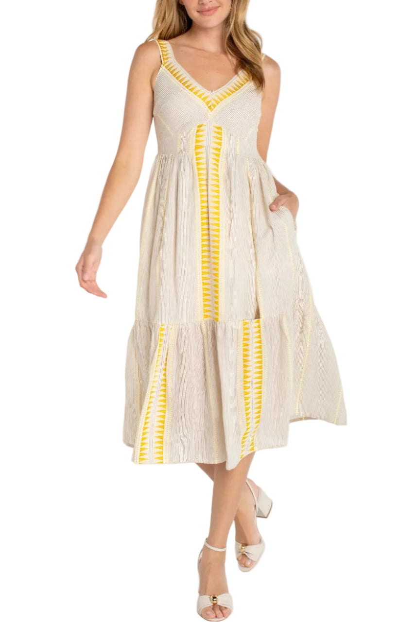 Sleeveless Midi Dress Front Ella Where She Shops
