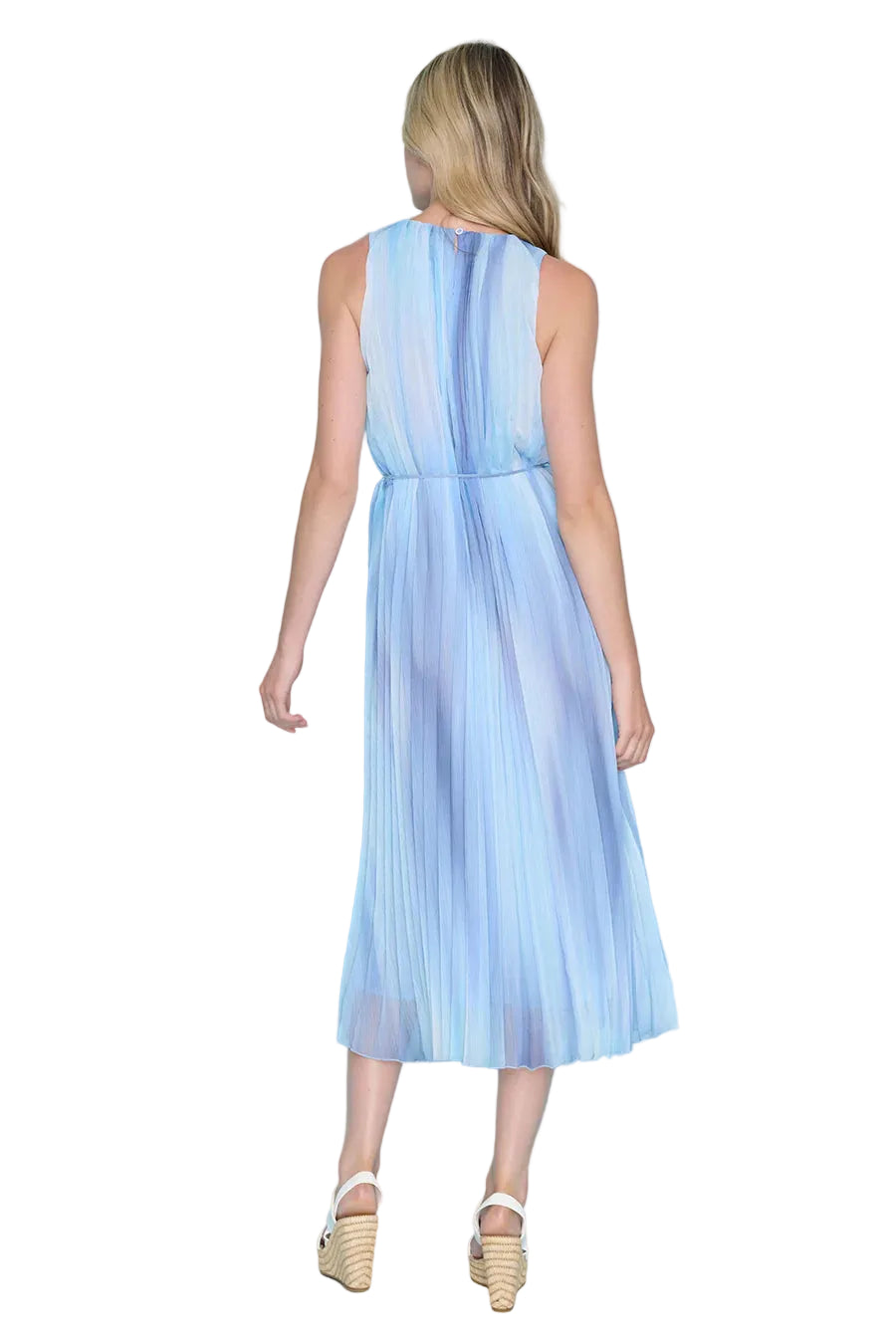 Sleeveless Pleated Dress ella where she shops