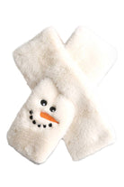 Snowman Faux Fur Pull-through Scarf ella where she shops