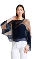 Sofita Leaf 3/4 Sleeve Cropped Silk Kaftan Ella Where She Shops