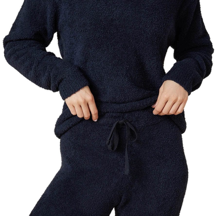 Softies Solid Marshmallow V-neck Lounge Set ella where she shops