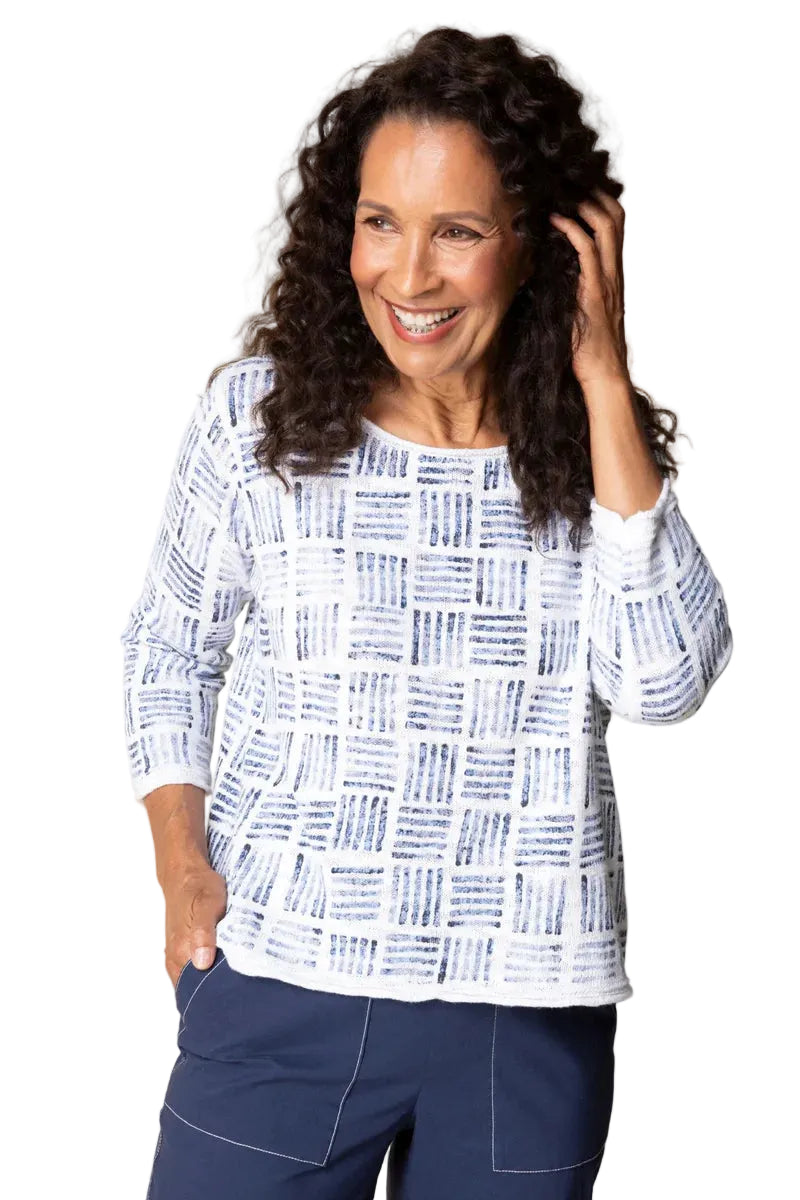 Softly Stamped Cardigan white ella where she shops