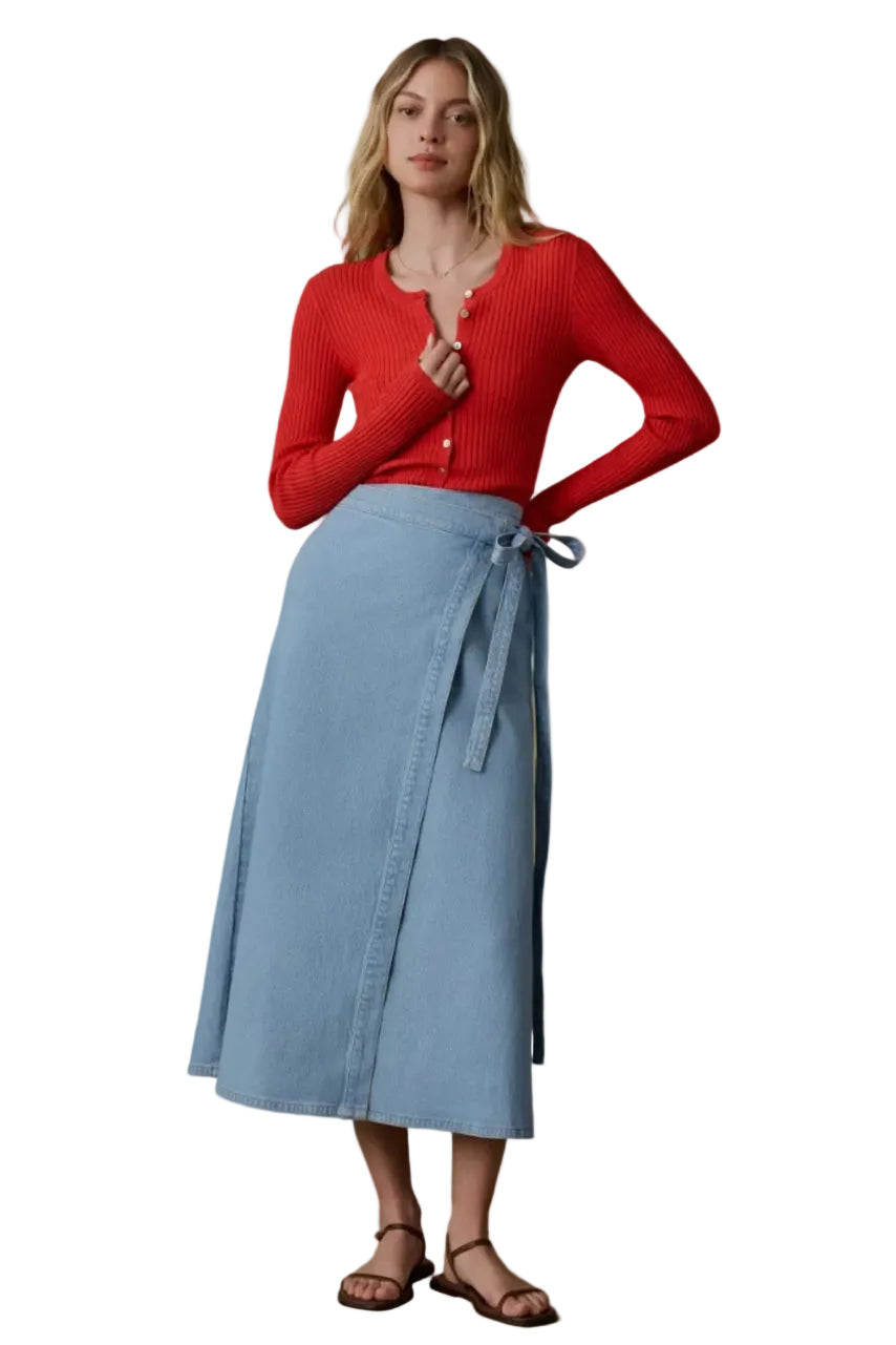 Solstice Denim Wrap Skirt Ella Where She Shops