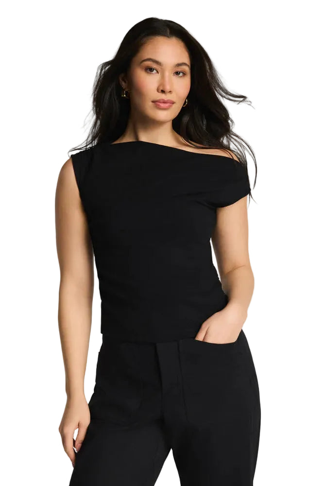 Spanx_Ribbed_Knit_Off-the-shoulder_Ruched_Top_ella_where_she_shops
