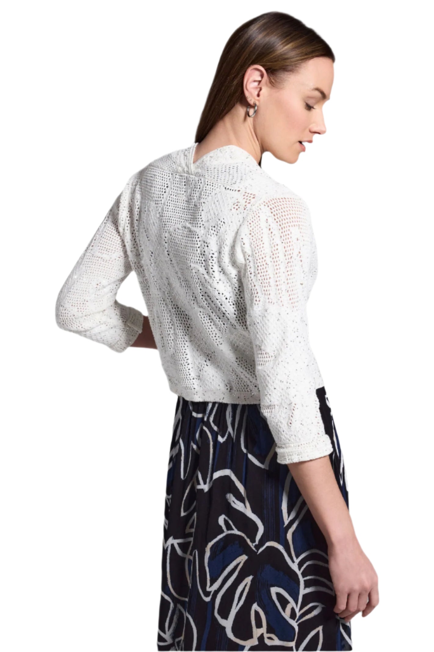 Subtle Sequin Cardigan - Back - Ella Where She Shops