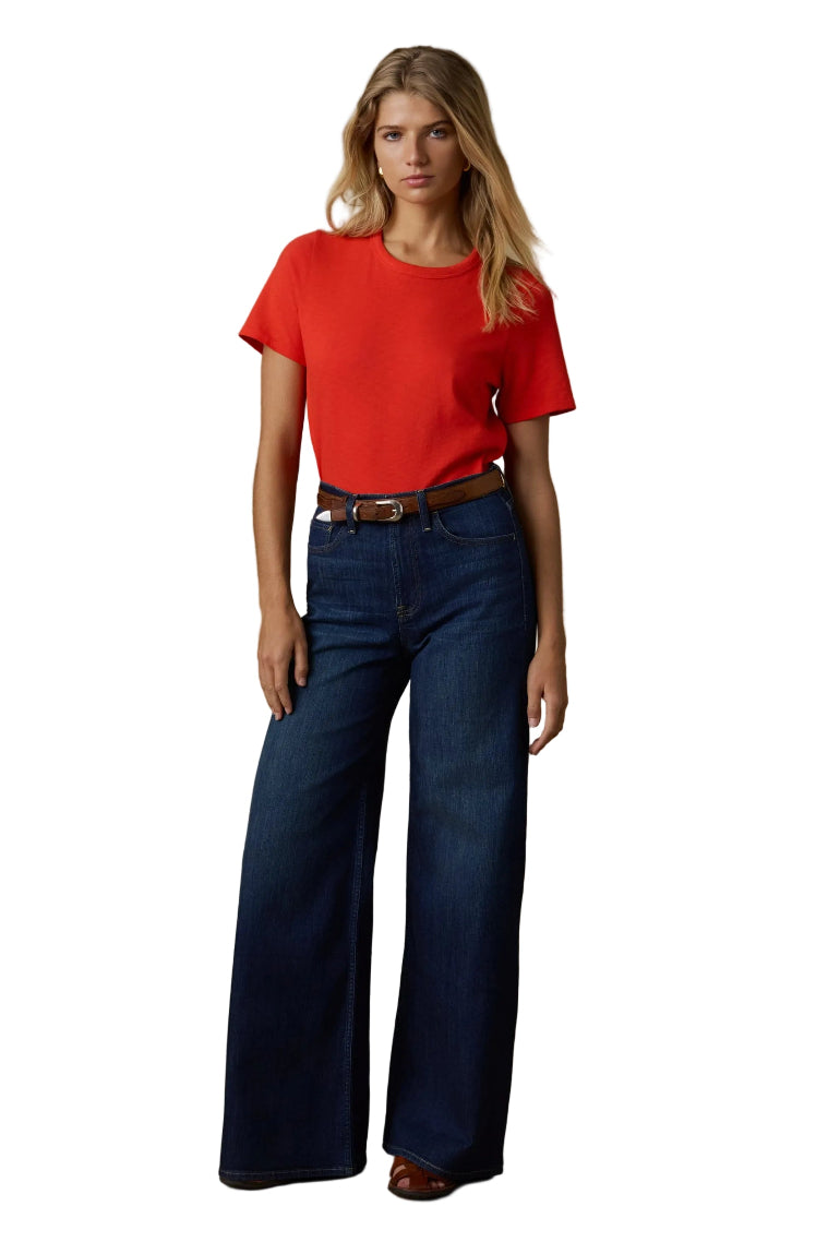 Sunwashed Regenerative Essential Tee – Poppy Red – Ella Where She Shops