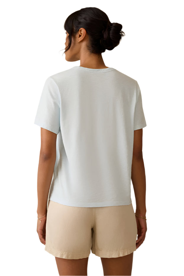 Sunwashed Regenerative Essential Tee – Sky Back – Ella Where She Shops