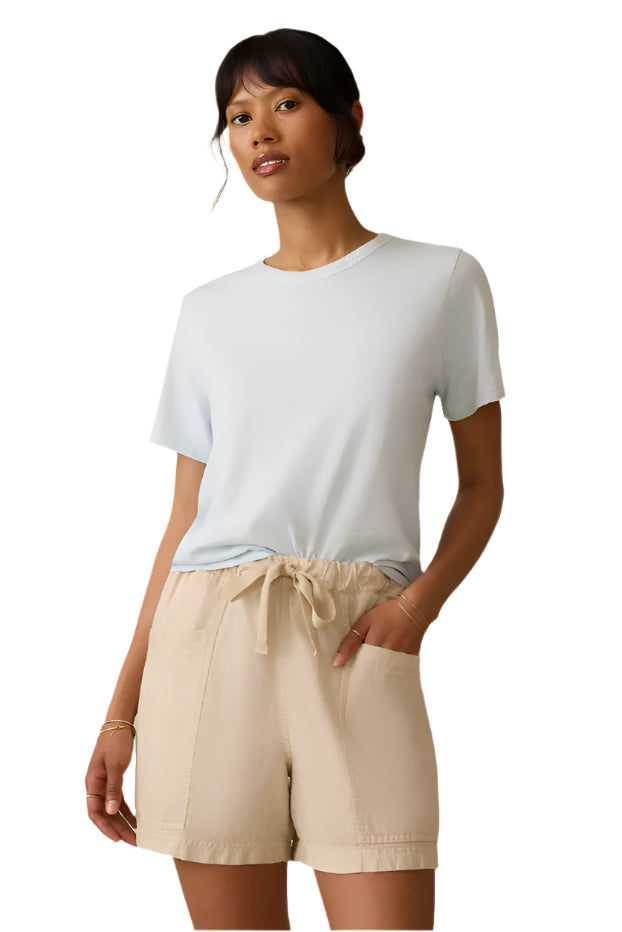 Sunwashed Regenerative Essential Tee – Sky Front – Ella Where She Shops
