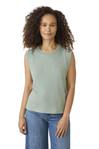 Sunwashed Slub Muscle Tank - Ella Where She Shops