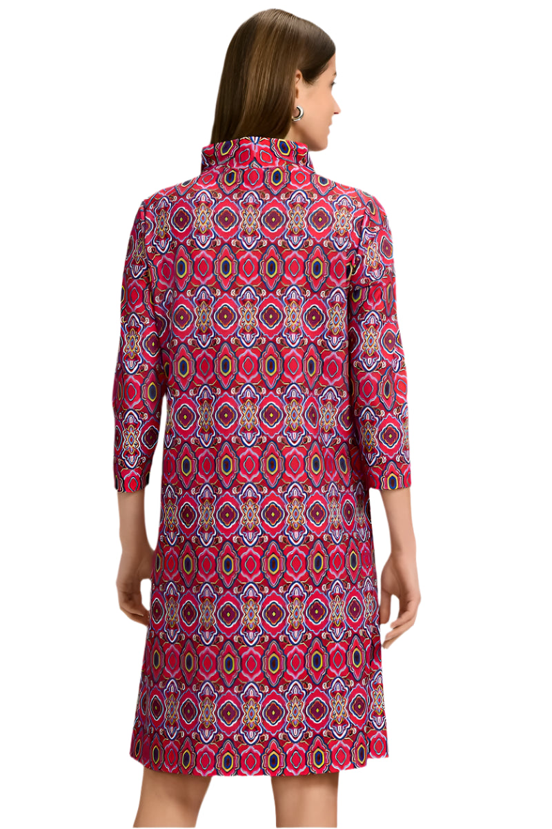 Tammy Ruffle-Neck Knit Dress – Back – Ella Where She Shops