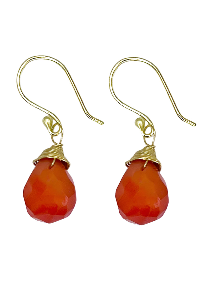 Tear-Drop Semi-Precious Stone Earrings - Style 3 - Ella Where She Shops