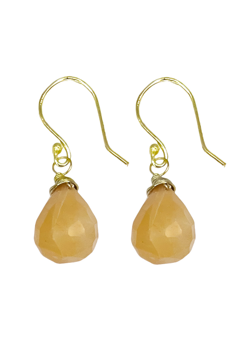 Tear-Drop Semi-Precious Stone Earrings - Style 4 - Ella Where She Shops
