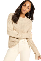 Textural Dot Cozy Sweater - Front - Ella Where She Shops